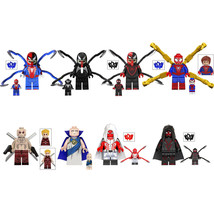 8Pcs Spider-Man Minifigures Toys Superhero Deadpool Watchers - £10.11 GBP