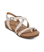 Aetrex Women&#39;s Lauren Quarter Strap Leather Orthopedic Sandal Ivory Size... - $2,395.61 MXN