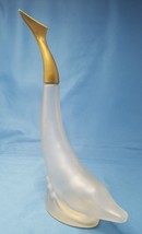Avon Skin So Soft Decanter Frosted Dolphin Empty Decorative 10.5" Tall - $4.99