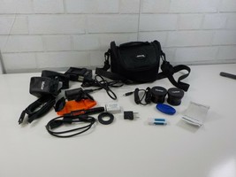 Olympus Camera Accessories Bag and Kit with Cords Batteries Charger Plus More - $29.95