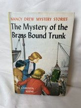 Vintage Nancy Drew #17  Mystery of the Brass Bound Trunk Hardcover Book 1940 - £10.35 GBP