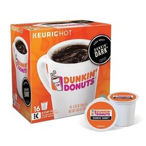 Dunkin&#39; Donuts Midnight Dark Roast Coffee 16 to 110 Keurig K cup Pick Quantity - £19.87 GBP+