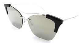 Prada Sunglasses PR 21US GAQ-1C0 57-13-140 Silver / Light Brown Mirror Italy - £121.39 GBP