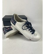 Tommy Hilfiger Sneakers Sz 9.5  TWLADDIN White Faux Leather Shoes Lace Up - £32.04 GBP