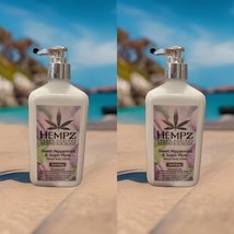 Hempz Lotion Sweet Peppermint Sugar Plum 17 oz Lot of 2 - $59.00