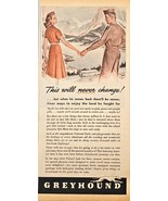 WWII-1944 Vintage Print Ad-GREYHOUND &quot;This will never change&quot; National P... - $18.13 CAD
