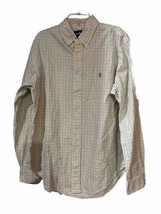 Ralph Lauren Classic Fit Men’s Med Long Sleeve Button Up Plaid Casual Dress   - $19.79