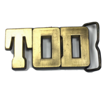Vintage Belt Buckle TOD Name Cut Spelled Out 3.4&quot; X 1.7&quot; - $26.01 CAD