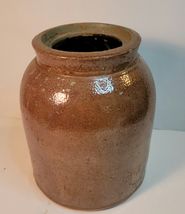 Brown Pottery Vase 6.75" tall image 2