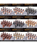 Napoleonic Wars Mounted 6 Nations Army 176 Minifigure Blocks Collection - $34.89+