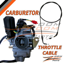 26mm Carburetor Throttle Cable GY6 150 150cc Scooter Moped Carb Sunl Wil... - £31.61 GBP