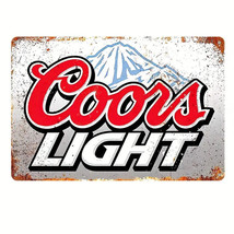 Coors Light Beer Vintage Novelty Metal Sign 12&quot; x 8&quot; Wall Art - £7.03 GBP