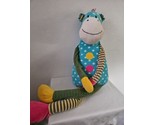 Sam&#39;s West Monkey Plush Stuffed Animal 36&quot; Polka Dot  Striped Blue Yello... - £36.07 GBP