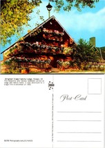 Vermont Stowe Original Trapp Family Lodge Red White Flowers Vintage Postcard - £7.37 GBP