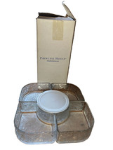 Princess House 513 6pc Fantasia Crystal Chip &amp; Dip Set Made In USA - RETIRED - £55.37 GBP