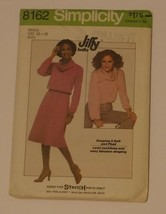 Simplicity Sewing Pattern # 8162 Misses Jiffy Knit Pullover Top and Skirt - £3.92 GBP