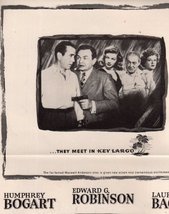 Key Largo Humphrey Bogart Clipping Magazine photo 8x10 1pg orig M6410 - £3.84 GBP