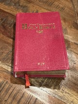 Holy Bible Miniature Pocket Bible New Testament KJV Red Cover Red Letter... - $9.90