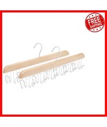 Natural Wood Belt Hangers - Anti-Slip, 6.1 Inch, Perfect for Closets, 2-... - $539.50 MXN