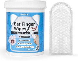Wider Ear Cleaner Finger Wipes Grooming Kit Care for Dogs and Cats Regul... - £24.56 GBP