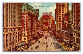 Times Quadrato New York Città Ny Nyc Unp Non Usato Cromo Cartolina I21 - £4.22 GBP