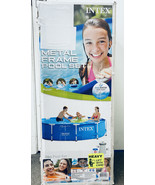 Intex 10ft x 30in Metal Frame Pool Set with Filter Pump &amp; Hydro Aeration... - £122.06 GBP