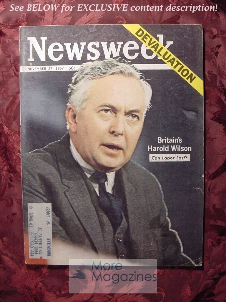 Primary image for NEWSWEEK November 27 1967 Nov 67 11/27/67 GREAT BRITAIN HAROLD WILSON
