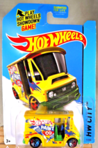 2014 Hot Wheels #7 HW City-HW City Works BREAD BOX Yellow w/Multi-Color 5Sp Whls - £9.00 GBP