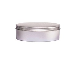 Perfume Studio Food Grade 8oz Screw Top Tin, Shallow and Round with a Th... - $8.99