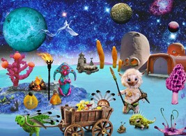 Alien Inhabited planets Jigsaw Puzzle boardgame 500 pieces free ship 9 years old - £31.37 GBP