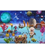Alien Inhabited planets Jigsaw Puzzle boardgame 500 pieces free ship 9 y... - £31.37 GBP