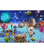 Alien Inhabited planets Jigsaw Puzzle boardgame 500 pieces free ship 9 y... - £29.82 GBP