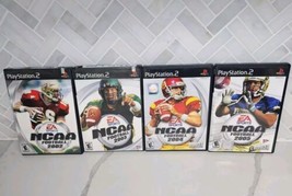 PlayStation 2 PS2 EA Sports Game Lot (4) NCAA Football 02 03 04 05 Tested Work - $14.80