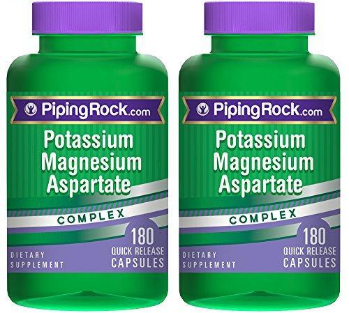 Potassium 99 mg Magnesium Aspartate 180 mg Complex 2 Bottles x 180 Quick Release - $29.95 - $39.95