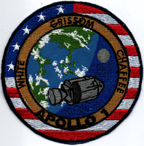 Apollo 1 50 USA Cancelled Space Flights Badge Iron On Embroidered Patch - £15.74 GBP+