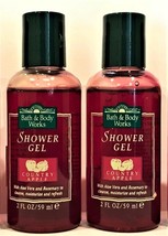 Bath and Body Works Country Apple Shower Gel - Lot of 2 - 4 oz total - £9.57 GBP