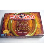 Complete Monopoly The Lord of the Rings Trilogy Edition with Ring and 6 ... - $40.11 CAD