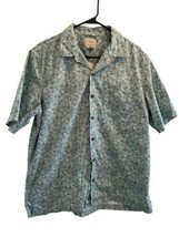 Vintage LL Bean Traditional Fit Shirt Men M Short Sleeve Button Blue Col... - $23.75