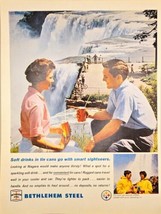 BETHELEM STEEL Grand Canyon Tourists - Drink Soda -1964 Vintage Print Ad - $10.87