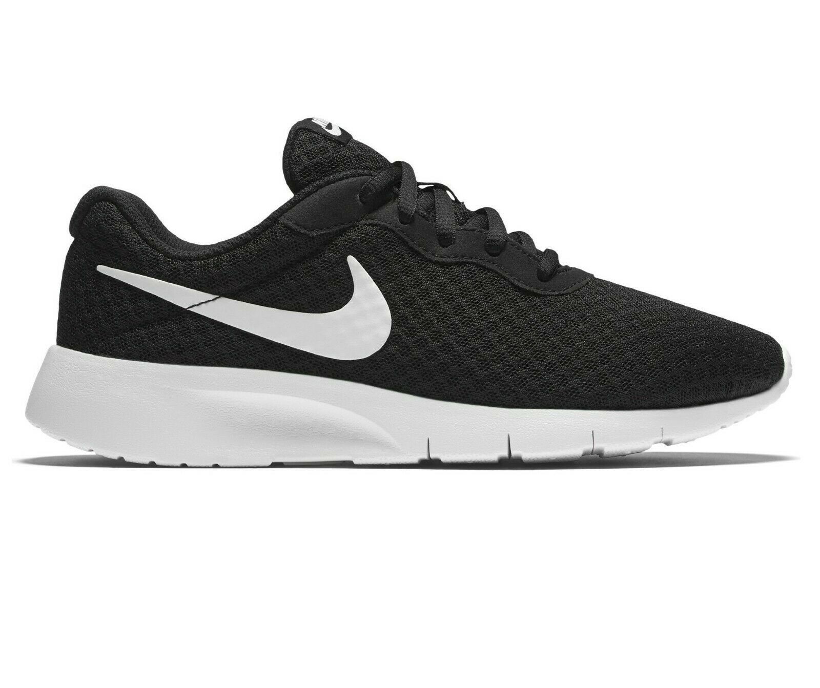 Nike Tanjun Black White GS Grade School Kids Running Shoes 818381 011