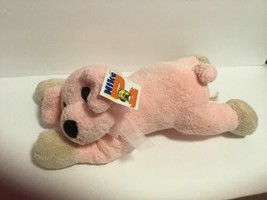 Mike Dog Plush Pink Dog New 12&quot; Lgth Stuffed Animal toy - £5.51 GBP