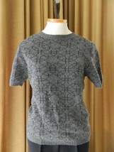Marni Cashmere Sweater Black Gray Short Sleeve 40 - £101.82 GBP