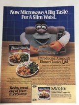 1987 Armour Dinner Classics Lite Vintage Print Ad Advertisement pa6 - $7.91