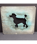 Vintage Galvanized Steel Stencil – Poodle Silhouette Industrial Sign Mak... - $142.50