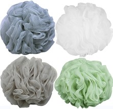 Goworth Large Bath Shower Sponge Pouf Loofahs 4 Packs 60g Each - £3.91 GBP