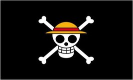 Luffy Straw Hat Pirate Flag - 2x3 Ft - £10.26 GBP