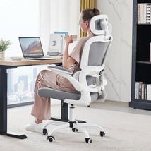 Office Chair Ergonomic Desk Chair, 330 Lbs Home Mesh Office Desk Chairs, White - $229.99