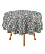 Mondxflaur Traditional Tablecloth Round Kitchen Dining for Table Decor Home - £12.88 GBP+