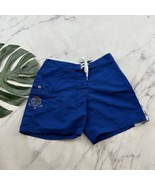 Hawaiian Islands Womens Vintage Y2k Board Swim Shorts Size 7 Blue Orange... - $24.74