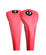 NEW PINK LONG 7 9 FAIRWAY WOOD GOLF CLUB ZIPPER HEADCOVER SET HEAD COVER - $17.44
